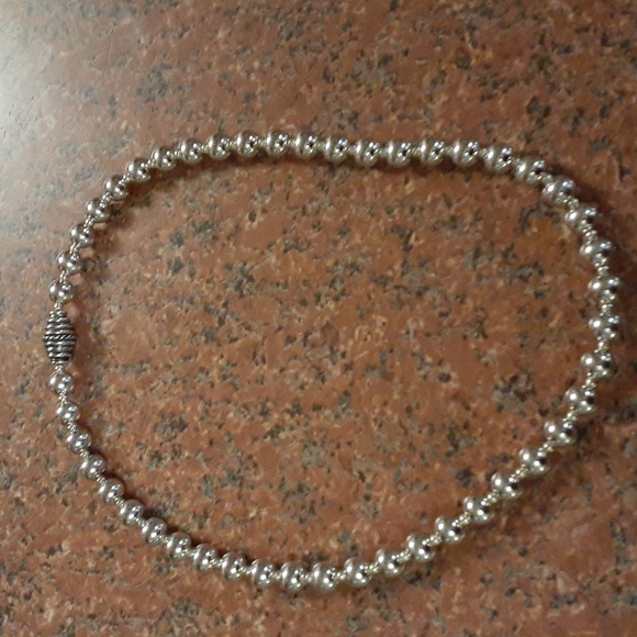 Vintage estate! Sterling silver and lapis 2 in one necklace - Picture 6 of 9